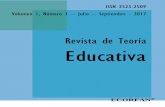 Revista de Teoría Educativa - ECORFANRevista de Teoría Educativa Volumen 1, Número 1 – Julio – Septiembre - 2017 ECORFAN® ISSN 2523-2509