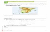 1. Observa este mapa de España y escribe qué representa ...€¦ · Ciencias Sociales 3.º EP 1/1 Mapas físicos y mapas políticos 1. Observa las imágenes. Utiliza las palabras