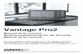 Vantage Pro2 · Vantage Pro 2 Console Manual, Euro Version Rev. E, May 29, 2012 Document Part Number: 07395.240 For Vantage Pro2 Consoles #6312 & 6312C And Vantage Pro2 Weather Stations
