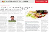 Noticias10-7 alta · ALIMENTACIÓN SALUDABLE ALIMENTACIÓN FUNCIONAL: ¿Es rico en omega-3 el pescado que consumimos en Chile? En nuestro país, a pesar de su larga extensión de