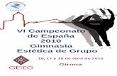 Asociación Española de Gimnasia · 2017-07-13 · 2. Inscripciones 3. Lugar de Competición 4. Oficina de Competició n 5. Acreditación 6. Cuota de Participación 7. Control del