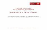 PROGRAMA ELECTORAL definitivo y revisadoddata.over-blog.com/xxxyyy/2/55/98/66/PROGRAMA-ELECTORAL... · 2020-04-16 · Programa electoral – Elecciones autonómicas y municipales