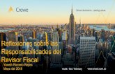 FUNCIONES DEL REVISOR FISCAL© 2018 Crowe Co S.A.S. 1 Audit / Tax / Advisory  Smart decisions. Lasting value. Reflexiones sobre las Responsabilidades del Revisor Fiscal