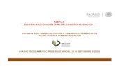 ASERCA COORDINACIÓN GENERAL DE COMERCIALIZACIÓN · 2019-05-14 · aserca coordinaciÓn general de comercializaciÓn avance programÁtico-presupuestario al 30 de septiembre de 2016