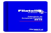 Calendario de Emisiones Postales 2018 · Nacimiento de Ernest Malinowski 28/01/2019 - Ernest Malinowski - Tren 5,000 5,000 22/05/2018 - Emblema - Mascota - Chalaca - Copa 5,000 5,000