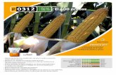 P 0312 • CRM 100 • FAO 400 · media de la mazorca. • Mazorca con tendencia a llenar hasta la punta. • Espatas muy cortas y con tendencia a abrirse, facilitando el secado rápido