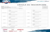 CÉDULA DE INSCRIPCIÓN - Copa Telmex Telcelcopatelmextelcel.com/documentos/cedula_2020.pdf · 2020-04-16 · CÉDULA DE INSCRIPCIÓN Nombre del equipo: Rama: Nombre del representante