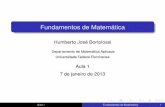 Fundamentos de Matemática - professores.im-uff.mat.br · Fundamentos de Matemática Humberto José Bortolossi Departamento de Matemática Aplicada Universidade Federal Fluminense