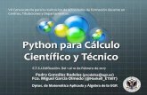 Python para Cálculo Científico y Técnicoprodelas/ftp/Presentaci%F3n2_Curso... · 2016-12-16 · Contenidos 1. Introducción e Instalación de Python. 2. Tipos y estructuras de