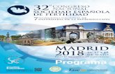 Programa - SEF Madrid 20182018.congresosef.com/docs/programaEnfermeria.pdf · Salutación Madrid 16 de Mayo de 2018 Estimados compañeros, En representación del Comité Organizador,