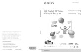 3D Digital HD Video Camera Recorderstatic.highspeedbackbone.net/pdf/Sony HDR-TD10 Full HD 3D Camco… · Use only with the cart, stand, tripod, bracket, or table specified by the