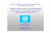 HAMBRE Y DESIGUALDAD EN LOS PAISES ANDINOS La desnutrición …bvssan.incap.int/local/file/PubNut-Perú/texcom/nutricion... · 2009-09-01 · AMÉRICA LATINA Y EL CARIBE: POBLACIÓN