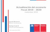 Actualización Fiscal 2019 - dipres.gob.cl · *Crecimiento en base al promedio de los IMACEC entre julio y septiembre. Fuente: Ministerio de Hacienda, Banco Central de Chile. 1,6