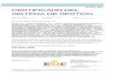 ANEXO DEL CERTIFICADO ISO 9001:2008, Nº 135761 · 2018-10-18 · page 3 of 26 anexo del certificado iso 9001:2008, nº 135761-2013-aq-ibe-enac actividades del certificado y empresas