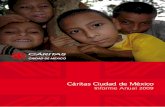 Informe Anual 2009 - caritas-mexico.org.mx · 2016-05-31 · Este trabajo debe ser profesional, organizado y sistemático para llegar a más personas y tener un mayor impacto, desde