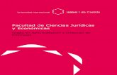 Facultad de Ciencias Jurídicas y Económicas · 2017-12-12 · Justificación de la adecuación de los medios materiales y servicios disponibles 144 ... Cronograma de implantación