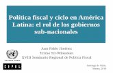 Política fiscal y ciclo en América Latina: el rol de los ...conferencias.cepal.org/politica_fiscal2016/Jueves... · Política fiscal y ciclo en América Latina: el rol de los gobiernos