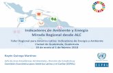 Indicadores de Ambiente y Energía Mirada Regional desde ALC · América Latina y el Caribe: Evolución de la superficie y porcentaje de cobertura boscosa del territorio , 1990,2000,2005,2010,2015