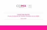 CASO DE ÉXITOiki-alliance.mx/wp-content/uploads/CDMX.-Fondo-CC.pdf · Empresas de Servicios Energéticos, ESCOs: Desarrollan y financian proyectos de energía con el fin de reducir
