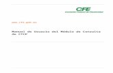 Manual del Administrador CTCP - CFE · Web view Manual de Usuario del Módulo de Consulta de CTCP Contenido Contenido 2 1. Requerimientos para el uso del sistema 3 2. Entrada al módulo