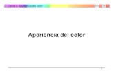 Tema 4Tema 4: Apariencia del color Sumario · Tema 4Tema 4: Apariencia del color 4 - 20 Efectos de Apariencia del Color • Para colores relacionados (algunos se repiten): – Efecto