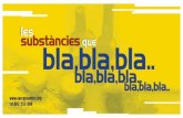 BLA BLA BLA - Q de festa · substàncies bla bla,bla..  tel.902 253 600