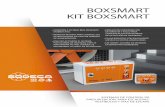 BOXSMART KIT BOXSMART · CM-SMART Cuadro de mandos externo para bomberos El CM-SMART indica el estado del sistema y da la opción a los bomberos de activar o parar el sistema manualmente