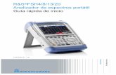 R&S FSH Analizador de espectrosR&S®FSH4/8/13/20 Analizador de espectros portátil Guía rápida de inicio 1309.6269.17 – 06 tación a inicio