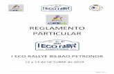 RFEdA Reglamento Particular ECo Rallye BILBAO ......Página 5 de 12 Art. 1. ORGANIZACIÓN 1.1. DEFINICIÓN La REAL PEÑA MOTORISTA VIZCAYA organiza el I Eco Rallye BILBAO-PETRONOR,