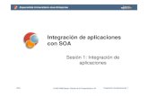Integración de aplicaciones con SOA · Ciencia de la Computación e IA Integración de aplicaciones 4 Definición EAI • EAI: Enterprise Application Integration • Desde el punto