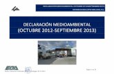 DECLARACIÓN MEDIOAMBIENTAL (OCTUBRE 2012-SEPTIEMBRE …multimedia.cmati.xunta.es/portal-web/Documentos/DISTRIBU... · 2014-03-04 · DECLARACIÓN MEDIOAMBIENTAL OCTUBRE 2012-SEPTIEMBRE