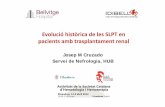 Evolució històrica de les SLPT en pacients amb ...€¦ · Josep M Cruzado Servei de Nefrologia, HUB Evolució històrica de les SLPT en pacients amb trasplantament renal
