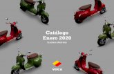 Catálogo Enero 2020 - Velca€¦ · Enero 2020 Scooters eléctricos. Somos... una start up española con el corazón eléctrico y la piel retro. ... un 15% de descuento en tu nuevo