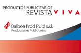 PRODUCTOS PUBLICITARIOS REVISTAbalboapublicidad.com/wp-content/uploads/2017/01/... · 12/11/2017 26/11/2017 10/12/2017 17/12/2017 Vuelta a Clase Anticipo Colecciones Moda & Belleza