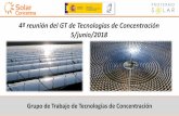 Presentación de PowerPoint · 2018-06-05 · 2. Presentación de los datos actualizados de generación termosolar. España y EE.UU. 3. Presentación de la situación de Normalización