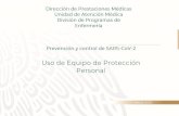 Uso de EPP - Para Crecerparacrecer.mx/recursos/Uso de EPP.pdf · Importancia del uso de EPP. ... Los 5 Momentos para la Higiene de Manos 1 Para proteger al paciente de los gérmenes