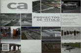 124 - Revista Ciudad y Arquitecturarevistaca.cl/revistas/124.pdf · EUCLIDES GUZMAN: DE TíTULO CHILE DA PARA UNIVERSIDADES UN PUNTO DE INFLEXIÓN ... a carta el 'unes recién pasado.