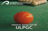 Impacto Social [2018] ULPGC · 40 títulos de grado 32 másteres universitarios 13 programas de doctorado ... ello es que tenemos estudiantes de todas las edades. 1. ESTUDIANTES 22.987