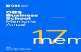 OBS Business School Memoria Anual 17 memmarketing.onlinebschool.es/Memoria OBS 2017.pdfWorldwide 2015-2016. Asimismo, Eduniversal, agencia inter - nacional especializada en educación