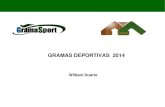 GRAMAS DEPORTIVAS 2014 - Cylexmedia.cylex.com.co/1111/9581/...GRAMAS_DEPORTIVAS...Grama Sintética Futbol 11 (Monofilamento - Fibrilada) Grama Sintética Futbol 5,6,7,8, (Fibrilada