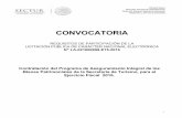 CONVOCATORIA - gob.mx · El número de la presente licitación es LA-021000999-E15-2016, para la contratación del “Programa de Aseguramiento Integral de los Bienes Patrimoniales