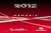 MeMoria - Cáritas Elche · 2014-01-30 · MeMoria E sta Memoria 2012 de Cáritas es una suma de voluntades, de generosidad, de esperanza. Pero es, también, un diagnóstico elocuente