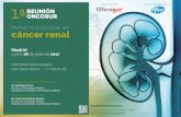 Manejo multidisciplinar del cáncer renal - Oncosur · cáncer renal será el jueves, 28 de septiembre de 2017 15:00-15:50 Cóctel de bienvenida 15:50-16:00 Bienvenida y apertura