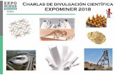 Charlas de divulgación científica EXPOMINER 2018media.firabcn.es/content/S002018/docs/Charlas_Expo... · -13h00 –13h20 “Propietatsòptiquesi colordelscristalls: de la tecnologiaa