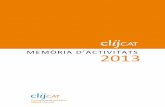 MEMÒRIA D’A CTI VITATS 2013 - clijcat.cat · de maig. Organitzat per onzè any consecutiu a la capital del Pla d’Urgell, el Saló va ser l’aparador de prop de 4.500 llibres