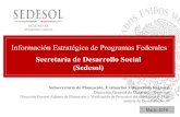 Secretaría de Desarrollo Social (Sedesol) · 2019-05-14 · Secretaría de Desarrollo Social Dirección General de Desarrollo Regional Programa Pensión para Adultos Mayores, 2016