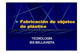 Fabricación de objetos de plástico - TECNÓLOG@S MIC La ...€¦ · fabricación de bolsas. Hilado Esta técnica se emplea para fabricar hilos de fibras textiles sintéticas para