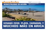 VERANO 2018: PLAYA, CARNAVAL Y MUCHOS MÁS EN ARICA · de quienes visiten los balnearios La Lisera y el Laucho, estos contarán con cámaras de televigilancia. Actividades veraniegas