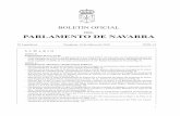 DEL PARLAMENTO DE NAVARRA · —Moción por la que se insta al Gobierno de Navarra a cumplir las resoluciones sobre la gratuidad de la AP- ... —Declaración institucional con motivo
