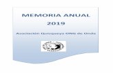 MEMORIA ANUAL 2019 - Quisqueyaongquisqueya.org/wp-content/uploads/2020/03/MEMORIA-2019.pdf · 2020-03-13 · MEMORIA ANUAL DE ACTUACIONES 2019: ASOCIACIÓN QUISQUEYA ONG DE ONDA 7
